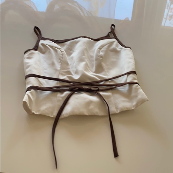 Boned satin corset top - Picture 1 of 3